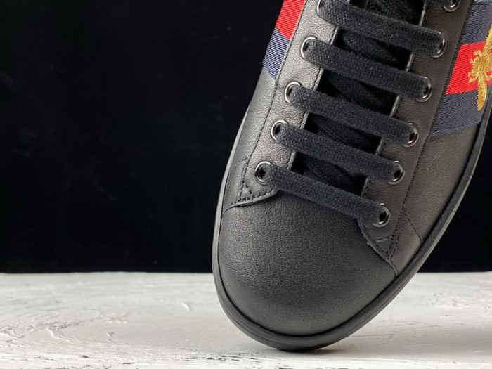 GUCC Ace Embroidered Low-Top Sneaker black with bee mens 429446 02JP0 1284